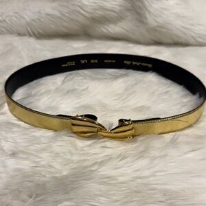 vintage gold snake skin belt boho chic statement knot metal buckle waist